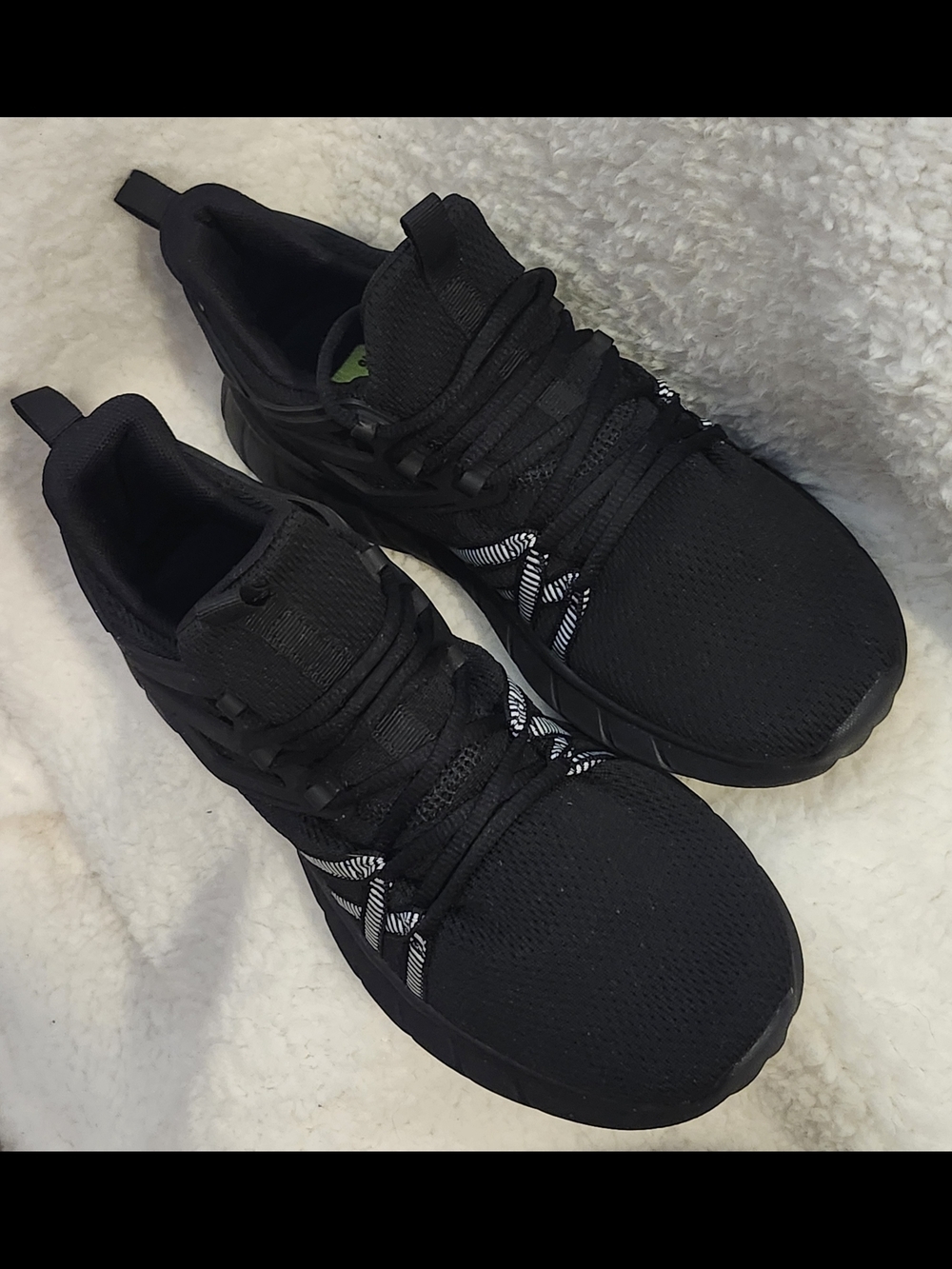 Men's Black Athletic Sneakers - Lightweight Comfort